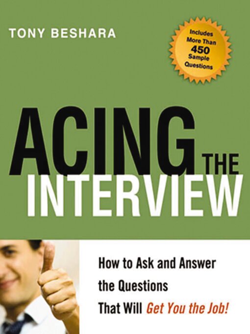 Title details for Acing the Interview by Tony Beshara - Wait list